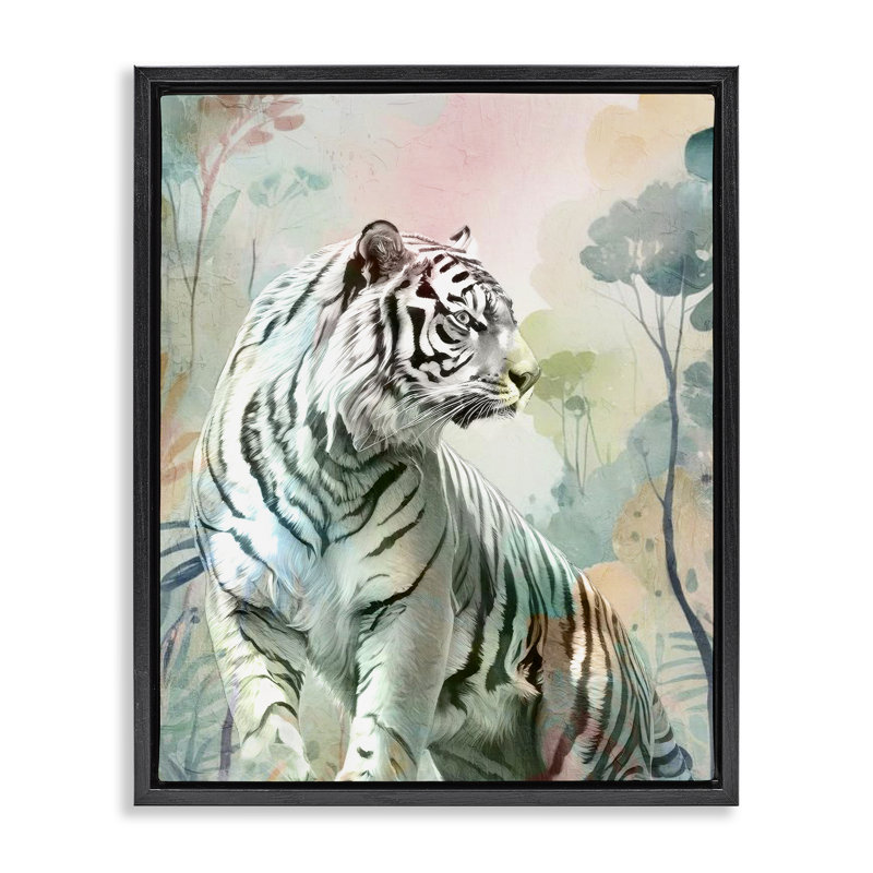 Cadre flottant Soft Tiger, H 31 po x l 25 po, Cadre flottant noir de jais