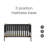 Tutti Bambini Rio Cot Bed with Mattress and Cot Top Changer