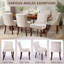 Chaises d'appoint en chenille double couche (ensemble de 8)-832065288