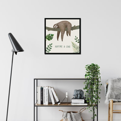 Sloth Sayings II by Victoria Borges - Wrapped Canvas Painting Print