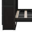 Lit double escamotable avec armoires de rangement, lit escamotable moderne pour petits appartements
