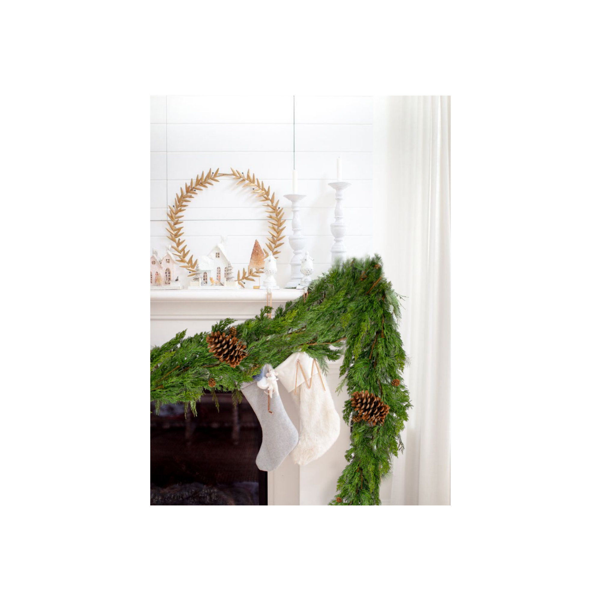 8'' in. Faux Pinecone Garland
