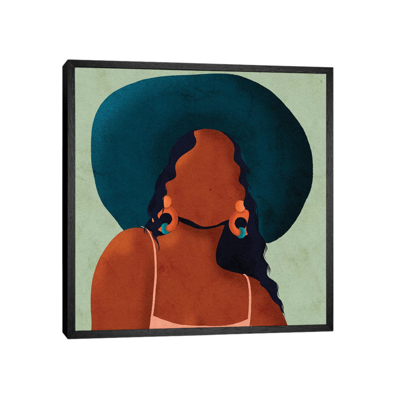 Kim 1 Piece Painting on Canvas, 93.98 cm H x 93.98 cm W, Black Framed Canvas