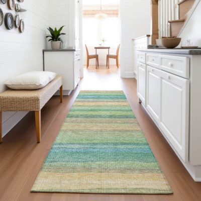Tapis intérieur / extérieur Xhevrie lavable à la machine