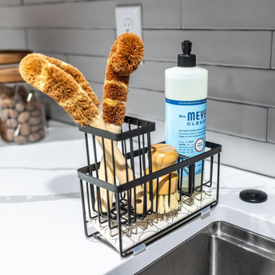 Stainless Steel Kitchen Sink Caddy With Diatomaceous Earth Drying Tray
