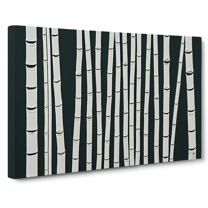 Appealing Bamboo Forest - Wrapped Canvas, 35cm H x 50cm W x 3cm D