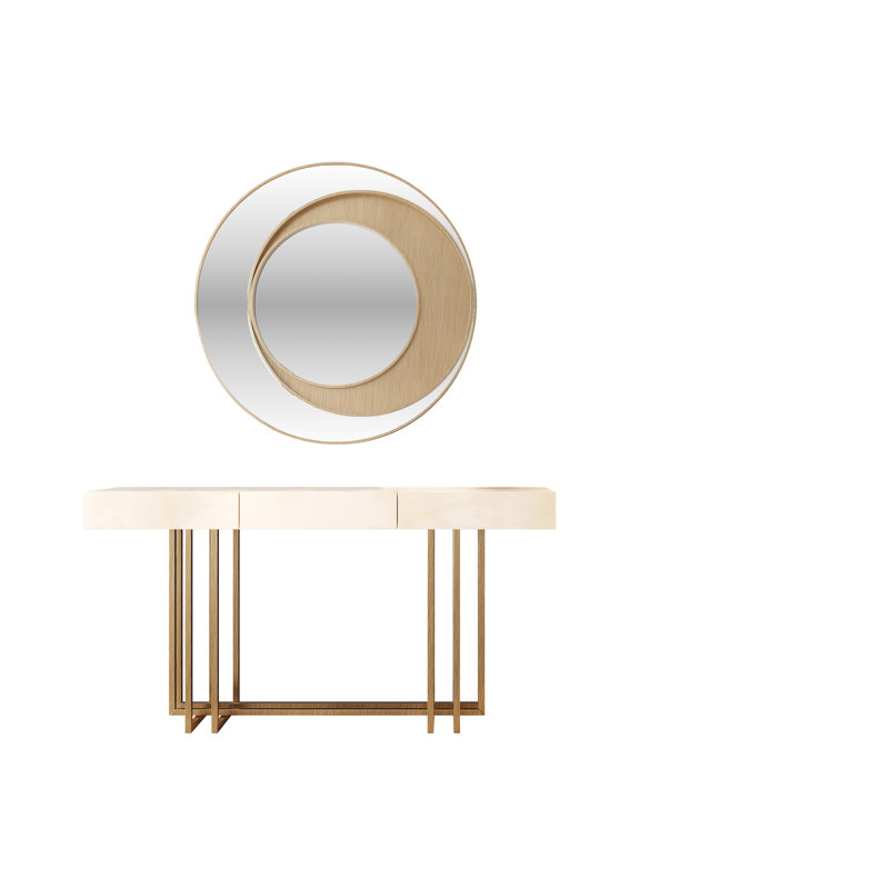 Imperium Console With Mirror R12-100, 72" H x 40" W x 20" D