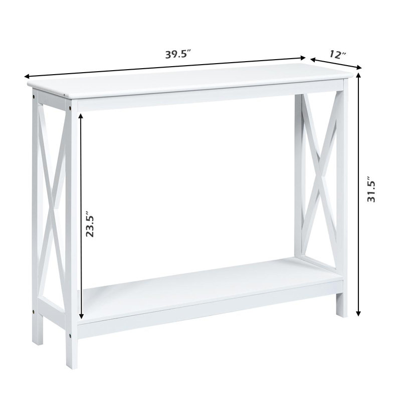 Console 39,5 po Nordberg, Blanc