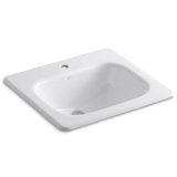 Tahoe Metal Rectangular Drop-In Bathroom Sink with Overflow