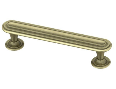 (Paquet de 5) Poignée Harmon en laiton antique 3-3 / 4 po