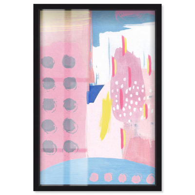 Doll Memories - Pretty blue Shadowbox Print Colourful Abstracts by Art Remedy