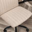 Chaise de bureau Mezaire avec revêtement en polyester, pivotant, hauteur réglable, roulettes-858561074