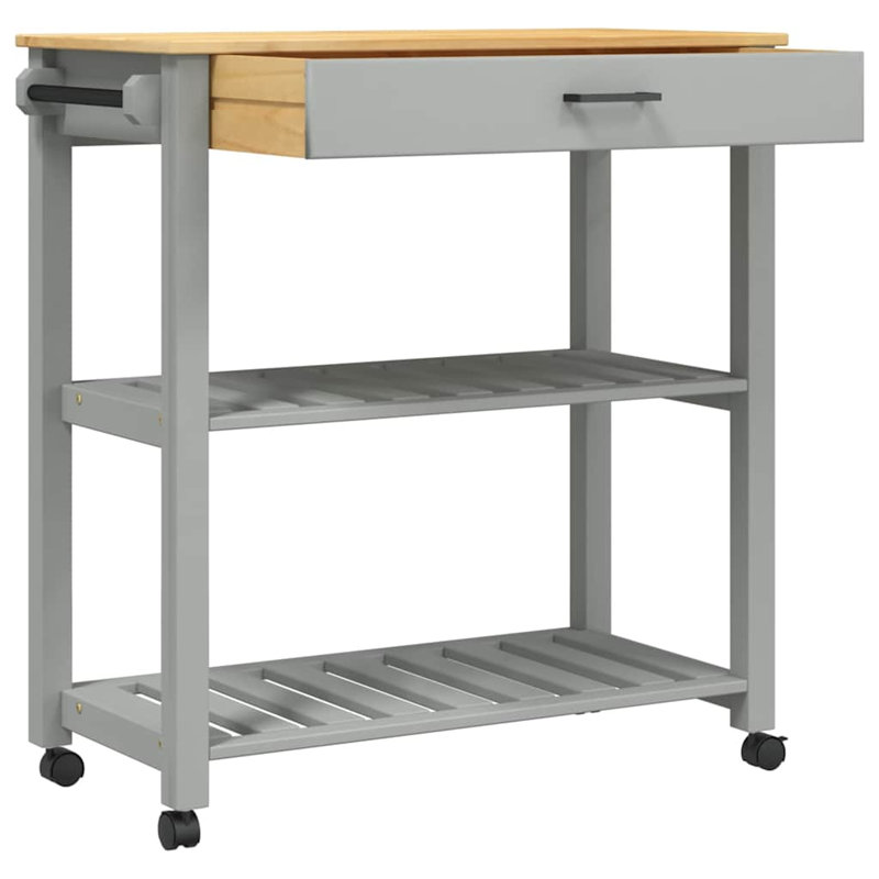 Wood Bar Cart