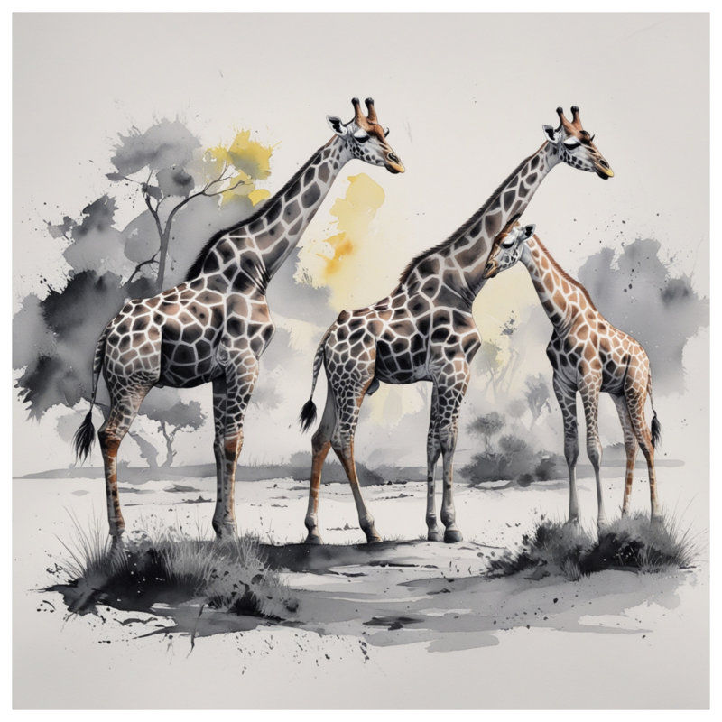 Rideaux de douche Girafe, L 70 po x H 72 po
