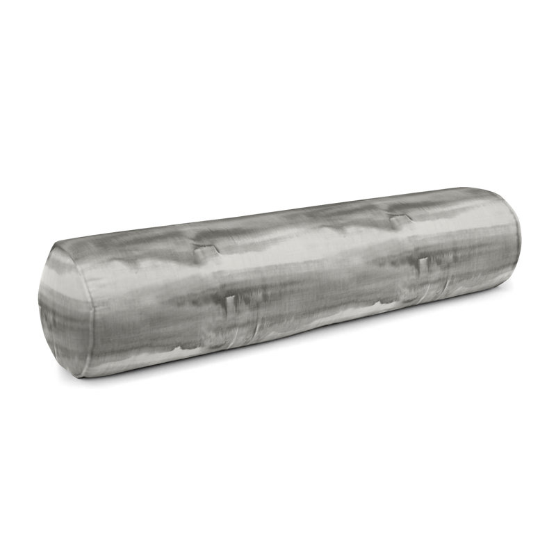 Coussin de traversin, Gris / blanc, 9 po x 48 po