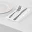 Serviettes simples et opulentes 100% lin - (paquet de 4) - Premium (bordure ajourée) réutilisable, lavable, durable, utilisation quotidienne-114781557