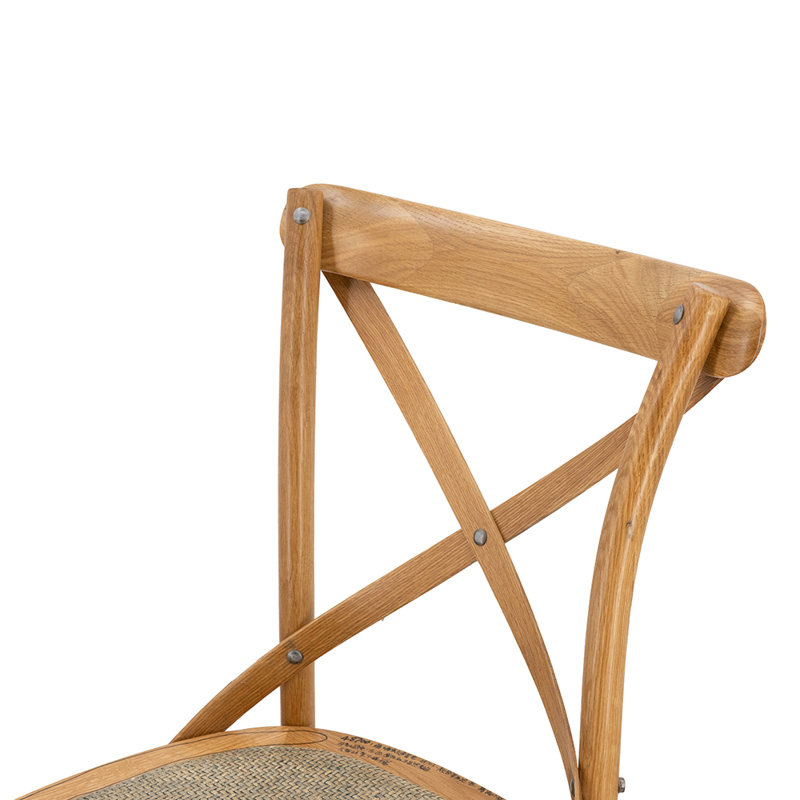 Chaise empilable en bois 19 po, Naturel