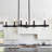 6-Light Kitchen Island Linear Chandelier
