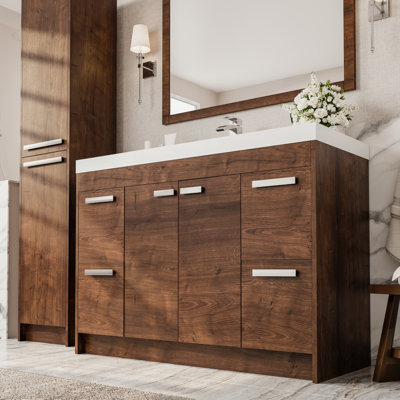 Wauconda Modern 47" Single Bathroom Vanity Set