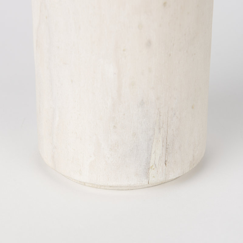 Objet décoratif Ashburn, H 10 po x l 4,5 po x P 4,5 po, Blanc