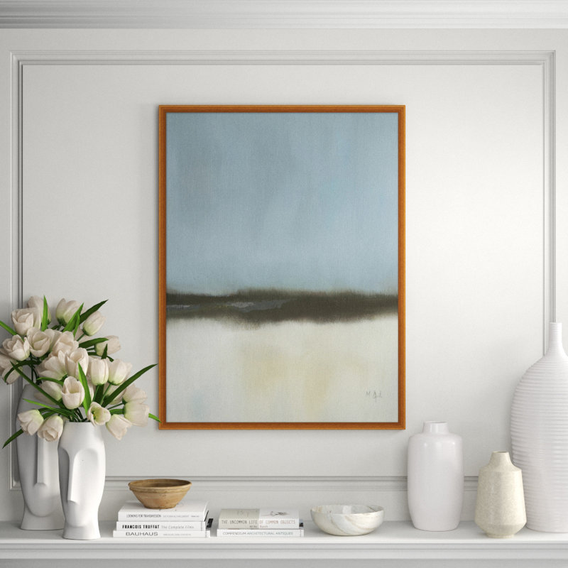 Sandscape 2' Framed Print on Glass