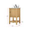 Ensemble de meuble-lavabo simple 19 po Narron-356892235