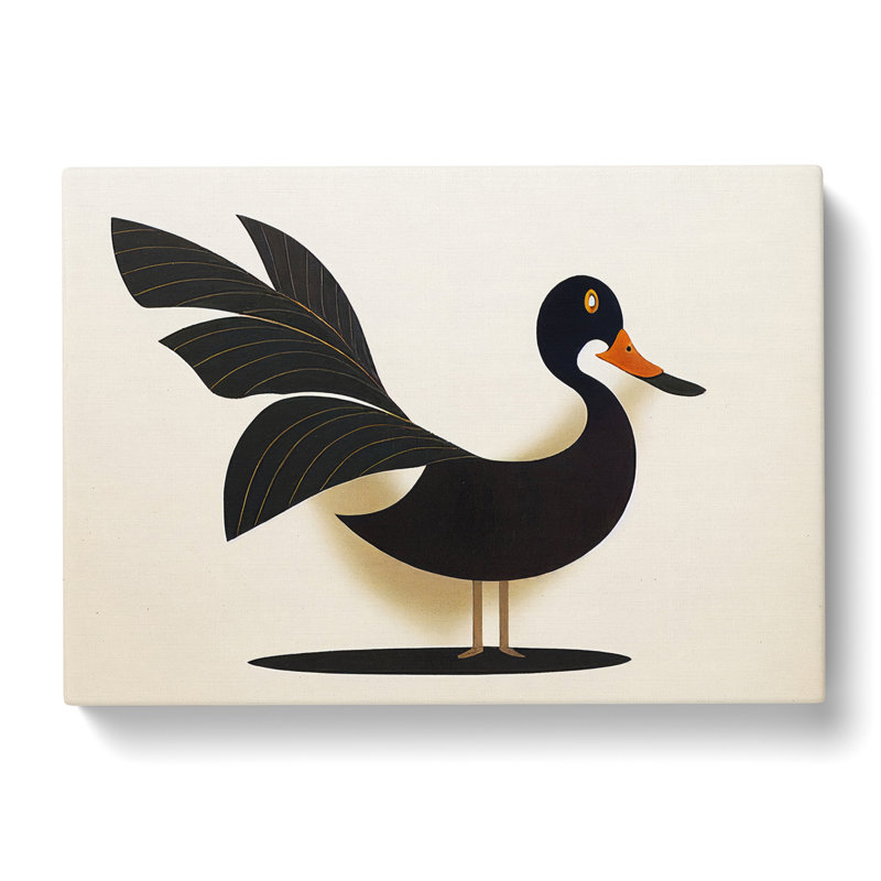 Beaming Duck Abstract - Wrapped Canvas, 50cm H x 76cm W x 3cm D