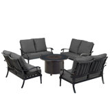 Pailey Outdoor 6 - Piece Conversation Set