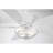 52" Cayman 5 - Blade Standard Ceiling Fan in White with Pull Chain and Light Kit Included-1829122832