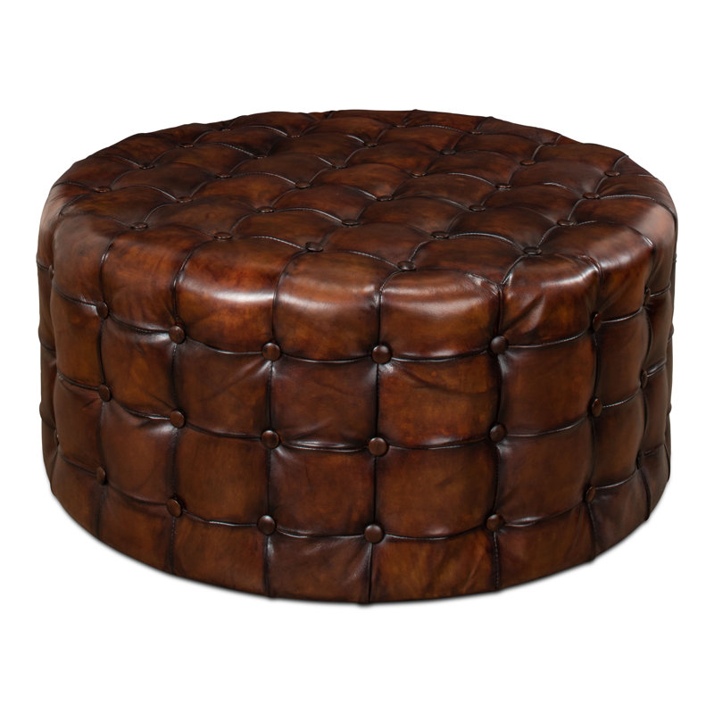 Schwarz Upholstered Ottoman