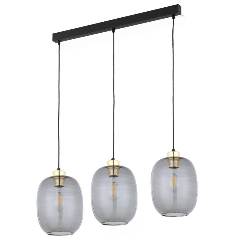 Luka 3 - Light Stainless Steel Kitchen Island Pendant