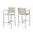 Outdoor Barstools with Durable Rust-Proof Frame and Comfortable Mesh Seating