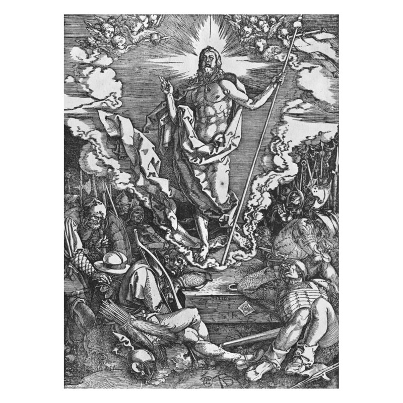 «Respiration» de la série «The Great Passion» par Albrecht Dürer - Estampe numérique, H 28 po x l 22 po
