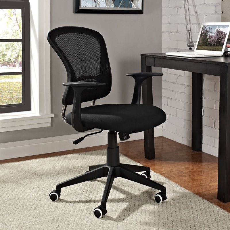 Chaise de travail en filet Modway, Noir