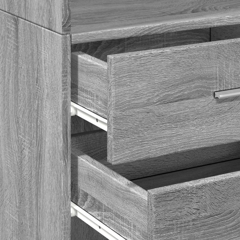 Shamore Bookcase, Grey Sonoma