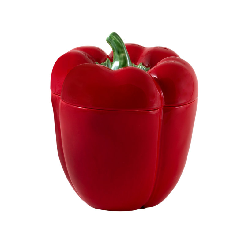 Petite boîte à poivre, Rouge,  H 8,27 po x l 7,5 po x P 7,5 po