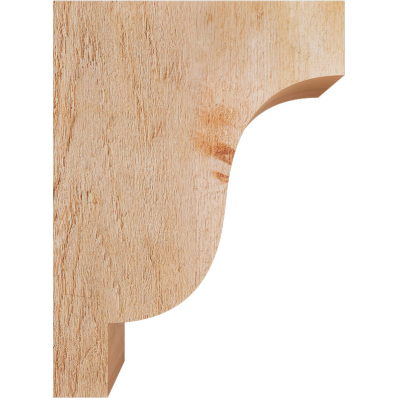Newport Corbel, H 16 po x l 4 po x P 12 po, Cèdre rouge, Sciage brut