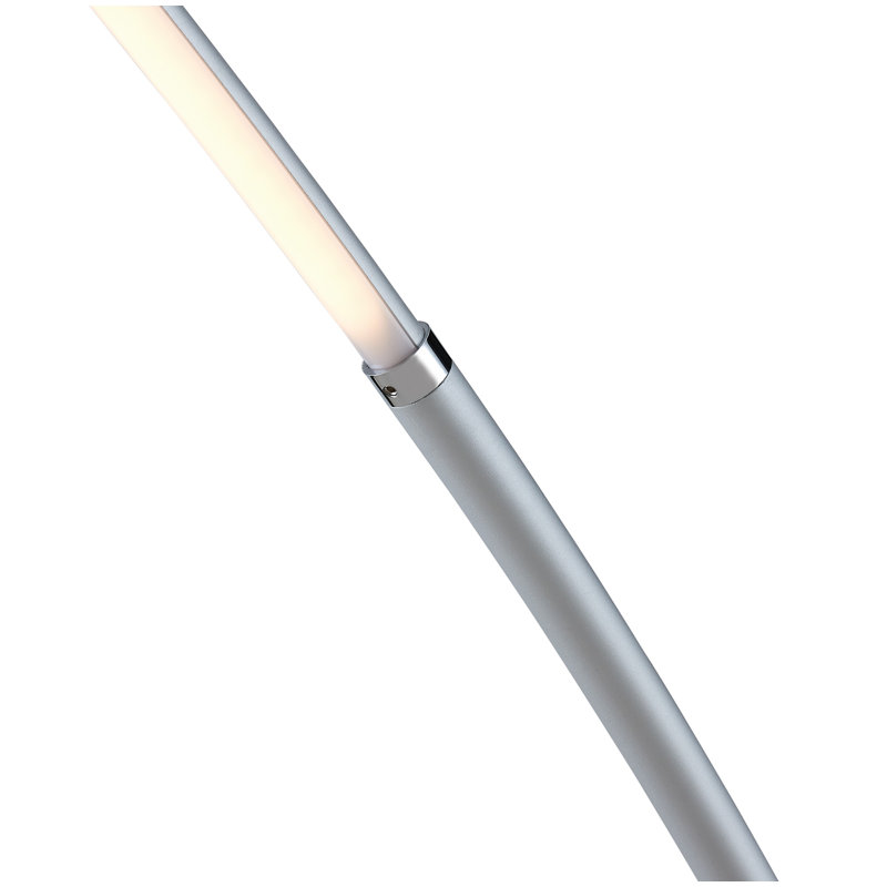 Spataro 80'' LED Arched Floor Lamp, Silver