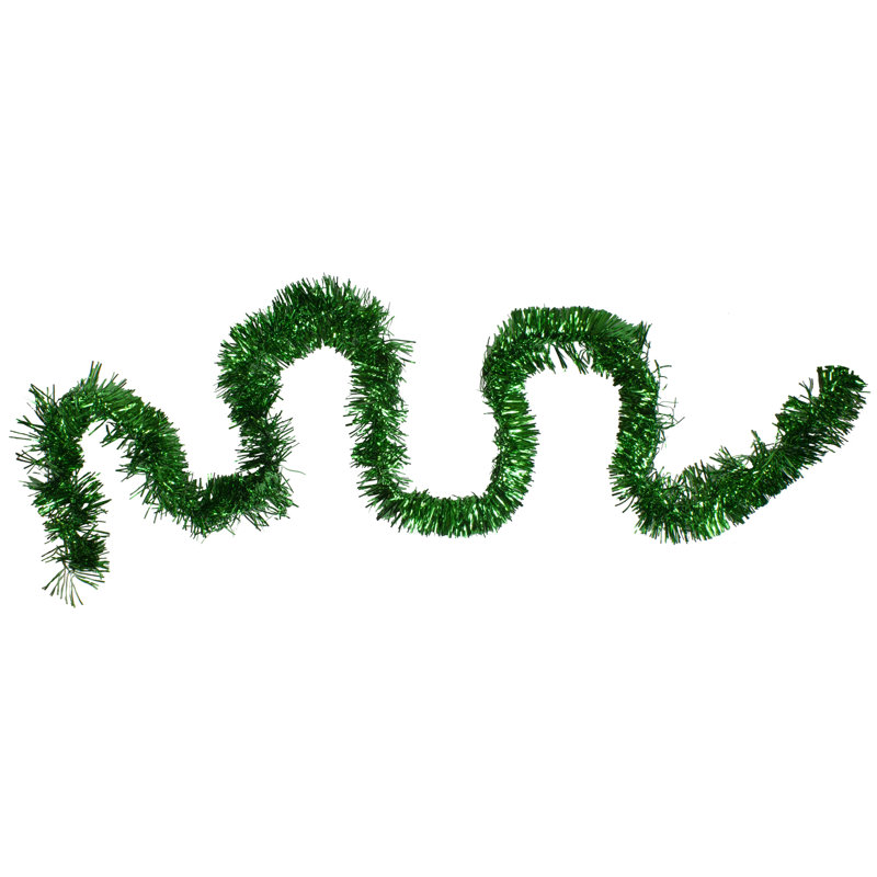 Guirlande de Noël Tinsel - non éclairée, Red, 50' L x 4" W