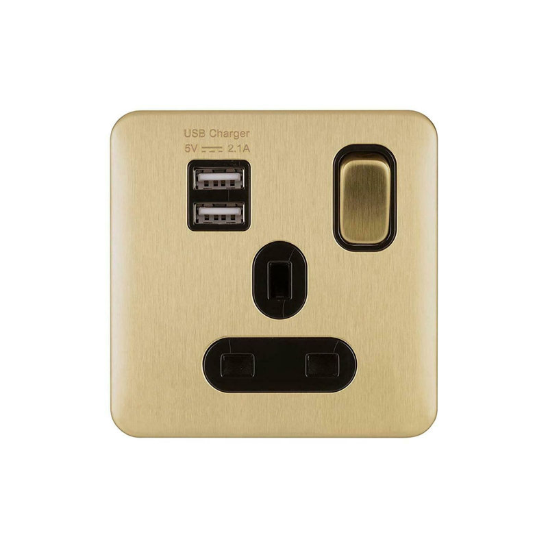 Switched Wall Mounted Socket