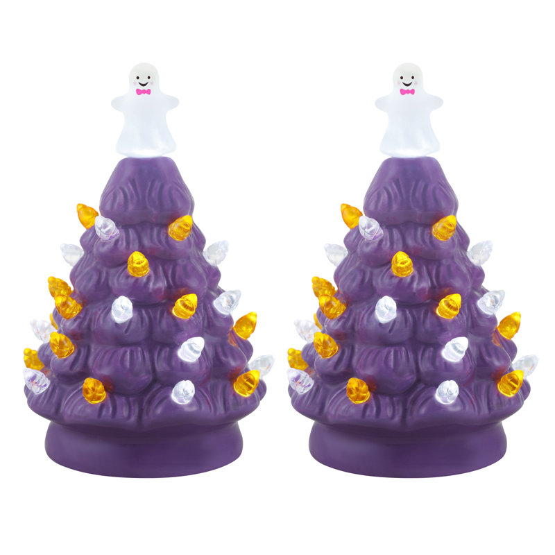 Mini Halloween Trees - Purple