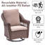 Fauteuil oscillant extérieur en osier Clavier