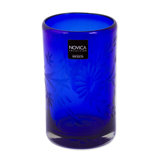 Javier and Efren Handmade Glass Stemless Wine Glass
