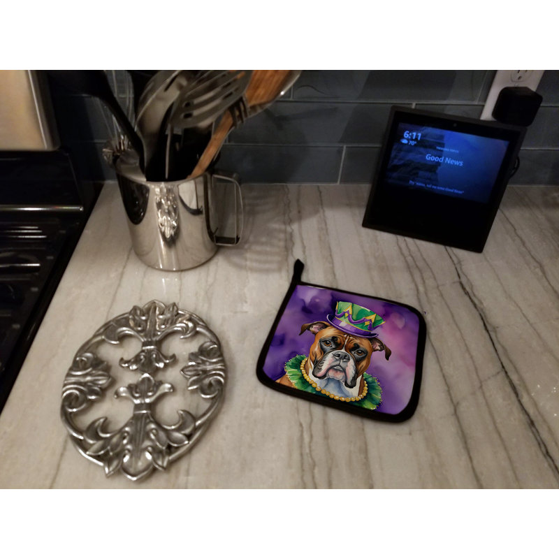 Paire de porte-pots Boxer King of Mardi Gras