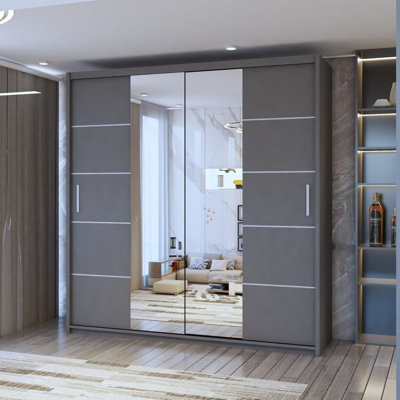 Alyssha 2 Door Manufactured Wood Wardrobe