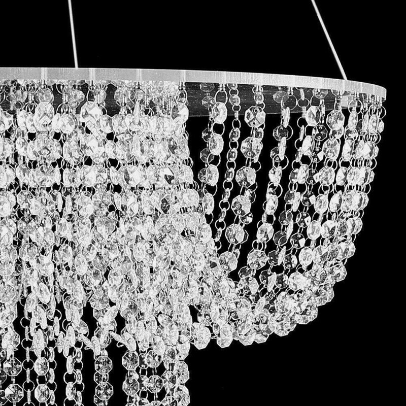 Lustre en cristal Georgietta, H 18 po x l 24 po x P 24 po