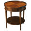 Table d'appoint ronde à 1 tiroir en bois de frêne olive Aleix-28456626