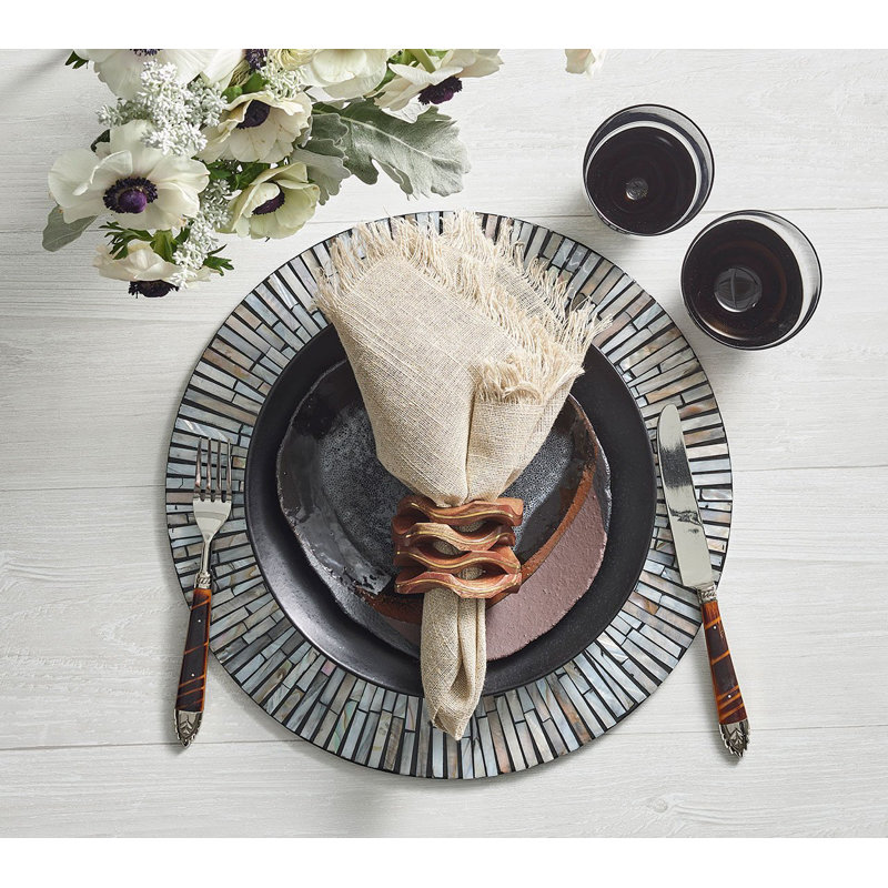 Tahiti Placemat, Gray/Taupe