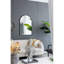 Miroir arqué noir 24 po x 36 po à cadre métallique pour rehausser le décor de votre pièce