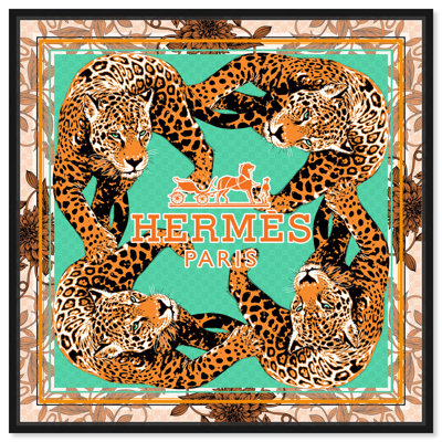 Art sauvage sur toile, "Wild Feline Fashion II" par Everly Quinn